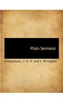 Plain Sermons: (English)