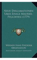 Neue Deklamationen Uber Einige Maurer-Pflichten (1779)