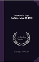 Memorial day Oration, May 30, 1913
