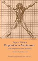 Proportion in Architecture: (Die Proportionen in Der Architektur)(English)