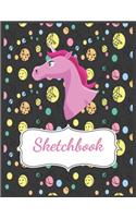 My Cute Unicorn Sketch Book: Unicorn NoteBookand Sketchbook For Girls - 120+ Pages Of Unicorn Themed Sketchbook (Unicorn Notebooks): Blank unicorn drawing paper for boys, artist(93 Unicorn)