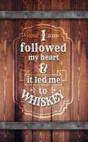 I followed my heart and it led me to whiskey: Tasting notebook. A gift for whiskey / whisky lovers.