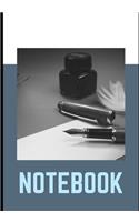 Notebook: Notepad - Journal - Logbook - Notes - 100 lined pages - students - business - organizer - planner - planning - textbook - agenda - newspaper book - 