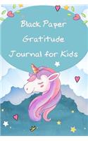 Black Paper Gratitude Journal for Kids