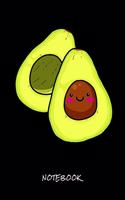 Notebook: Avocado love - Journal for writing I Composition Book I Lined paper with integrated page numbers l Narrow Ruled I Diary I 120 Pages I "6x9" I A5 I S