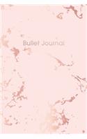 Bullet Journal: Beautiful Pink Marble and Rose Gold - 6 x 9 - 100 pages - Dot Grid Bullet Journal Notebook, Gift for Women and Teen Girls ( Cute Notebook for Girls 