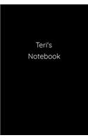 Teri's Notebook: Notebook / Journal / Diary - 6 x 9 inches (15,24 x 22,86 cm), 150 pages.