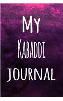 My Kabaddi Journal