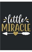 Little Miracle: Blank Lined Notebook Journal: Baby Shower Gift Journal Pregnancy Dairy 6x9 - 110 Blank Pages - Plain White Paper - Soft Cover Book