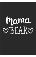 Mama Bear: Graph Paper Notebook 6x9 inches with 120 pages