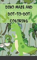 Dino maze and Dot-to-Dot coloring: Junior paleontologists