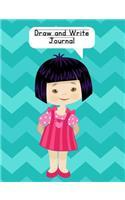 Draw and Write Journal: Composition Notebook for Kids - Paper With Primary Lines and Half Blank Space for Drawing Pictures - 140 Pages - Girl Design #2