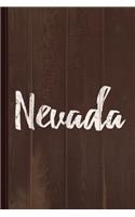 Nevada Journal Notebook: Blank Lined Ruled for Writing 6x9 110 Pages
