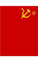 Soviet Union Flag Notebook: College Ruled -120 Pages - 8.5 X 11 (Journal, Diary, Composition, Writing Tablet)