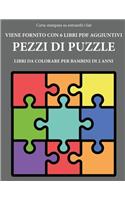 Libri da colorare per bambini di 2 anni (Pezzi di puzzle): Questo libro contiene 40 pagine a colori con linee extra spesse per ridurre la frustrazione e aumentare la fiducia. Questo libro aiuterà i bambini a