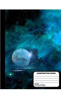 Outer Space Composition Notebook 200 Wide Ruled Pages