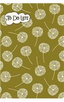 To-Do List Notebook Dandelions Pattern 9