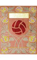 Monogram Volleyball Sketchbook: Blank Art Pad Notebook Journal(68 Monogram Nouveauthree 150 Sketch)