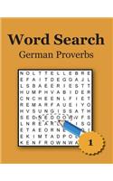 Word Search - German Proverbs - Large Print