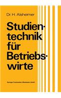 Studientechnik für Betriebswirte