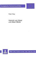 Heinrich Von Kleist Und Adam Mueller