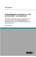 Großstadtgedicht am Beispiel von 