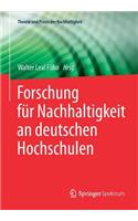 Forschung Für Nachhaltigkeit an Deutschen Hochschulen