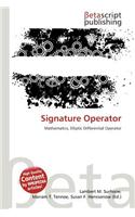 Signature Operator: (English)