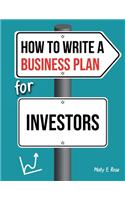 How To Write A Business Plan For Investors