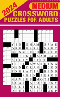 2024 Medium Crossword Puzzles for Adults