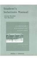 Student Solutions Manual for Elementary Differential Equations