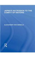 Japan's Accession to the Comity of Nations