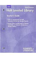 Holt Elements of Literature: Leveled Library with Teacher's Guide