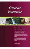 Observed information A Complete Guide