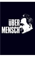 Übermensch.: 6x9" 120-page lined and blank notebook - journal - notepad - scribble book - diary - workbook for philosophers