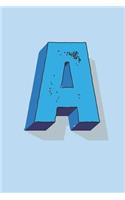 Letter a Monogram Notebook
