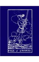 Page of Swords: Tarot Diary Log Book, Record and Interpret Readings, Lined Notebook Journal for Tarot Lovers