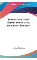 Sources From Which Plotinus Drew Extracts From Plato's Dialogues