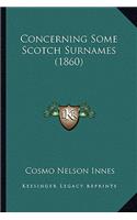 Concerning Some Scotch Surnames (1860)