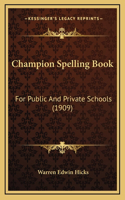 Champion Spelling Book