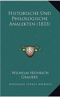 Historische Und Philologische Analekten (1833)