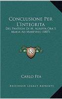 Conclusione Per L'Integrita