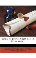 Poésies Populaires De La Lorraine...
