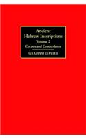 Ancient Hebrew Inscriptions: Corpus and Concordance
