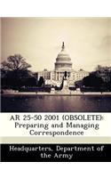 AR 25-50 2001 (Obsolete)