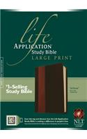 NLT Life Application Study Bible Large Print, Indexed