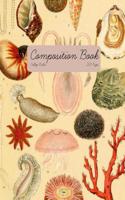 Vintage Marine Life Composition Book