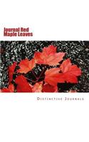 Journal Red Maple Leaves