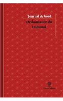 Ordonnance du tribunal Journal de bord: Registre, 100 pages, 15,24 x 22,86 cm(Journal/Carnet de Bord)