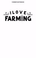 Farmer Notebook: Graph Paper Grid Interior - 100 Pages - Farming Logbook Farm Journal